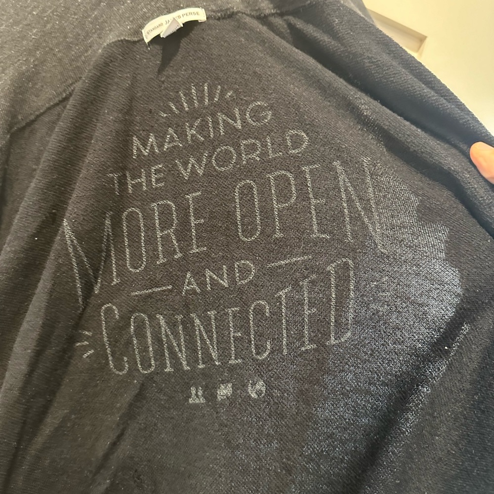 Limited edition, Facebook hoodie, “ Making the world more open and connect.